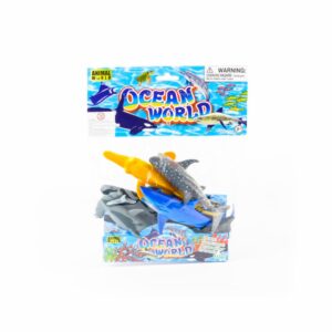 Set De Juego Animales Marinos ANIMAL WORLD 5 Piezas