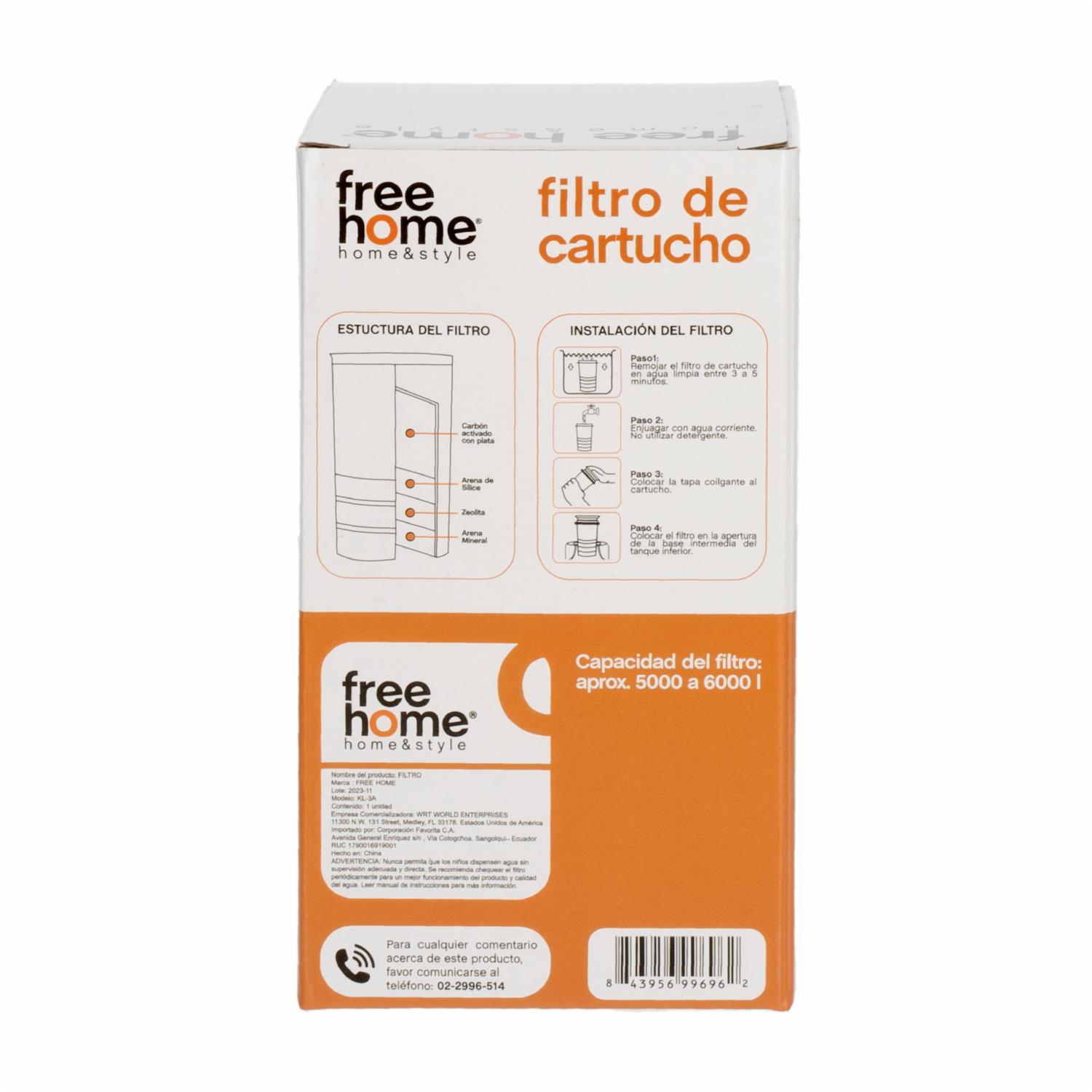 Repuesto Dispesador De Agua FREE HOME Unidad - Imagen 4