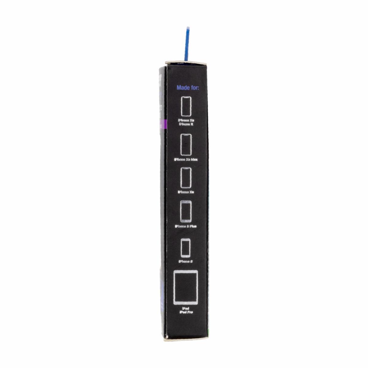 Cable Lightning Tipo C Puntas De Metal Negro ENERGIZER 122 Cm