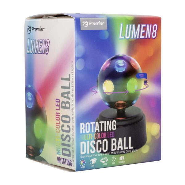 Luz Led Bola Giratoria PREMIER Multicolor - Imagen 3