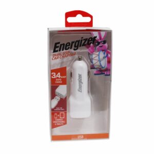 Cargador Para Auto 3,4 Amperios ENERGIZER Dual USB