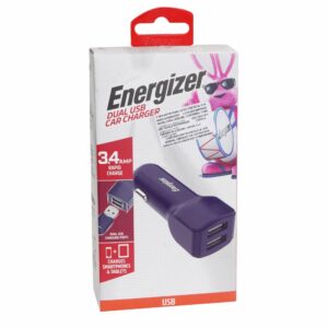 Cargador Para Auto 3,4 Amperios ENERGIZER Dual USB