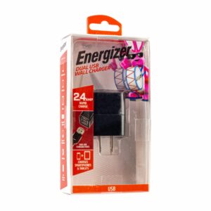 Cargador Pared USB Doble ENERGIZER 2,4 Amperios