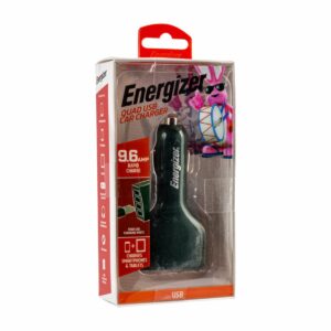 Cargador Coche USB Cuádruple ENERGIZER 9,6 Amperios