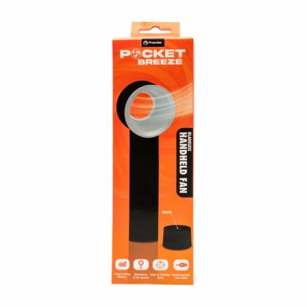 Ventilador Portátil Recargable Sin Aspas PREMIER PBF01BK - Imagen 3