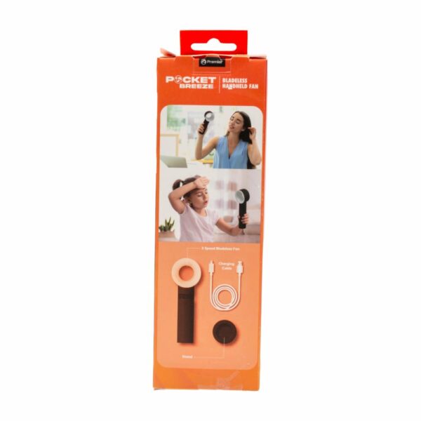 Ventilador Portátil Recargable Sin Aspas PREMIER PBF01BK - Imagen 4