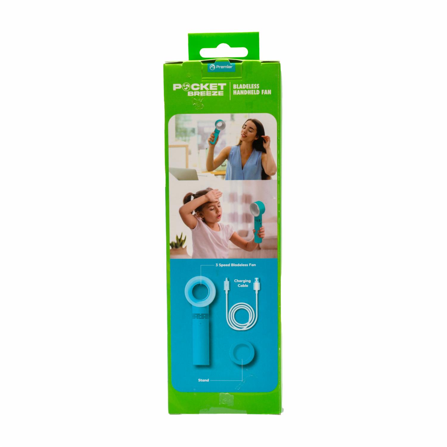 Ventilador Portátil Recargable Sin Aspas PREMIER PBF01BL