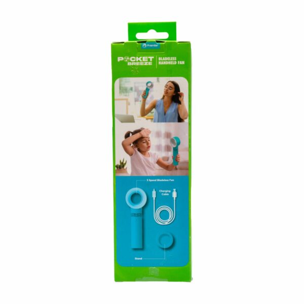 Ventilador Portátil Recargable Sin Aspas PREMIER PBF01BL - Imagen 4