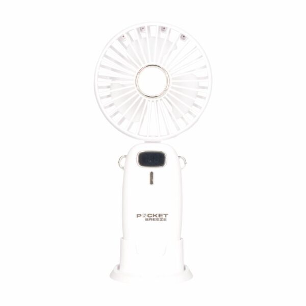 Mini Ventilador Portátil Recargable Correa PREMIER PBF02WH - Imagen 2
