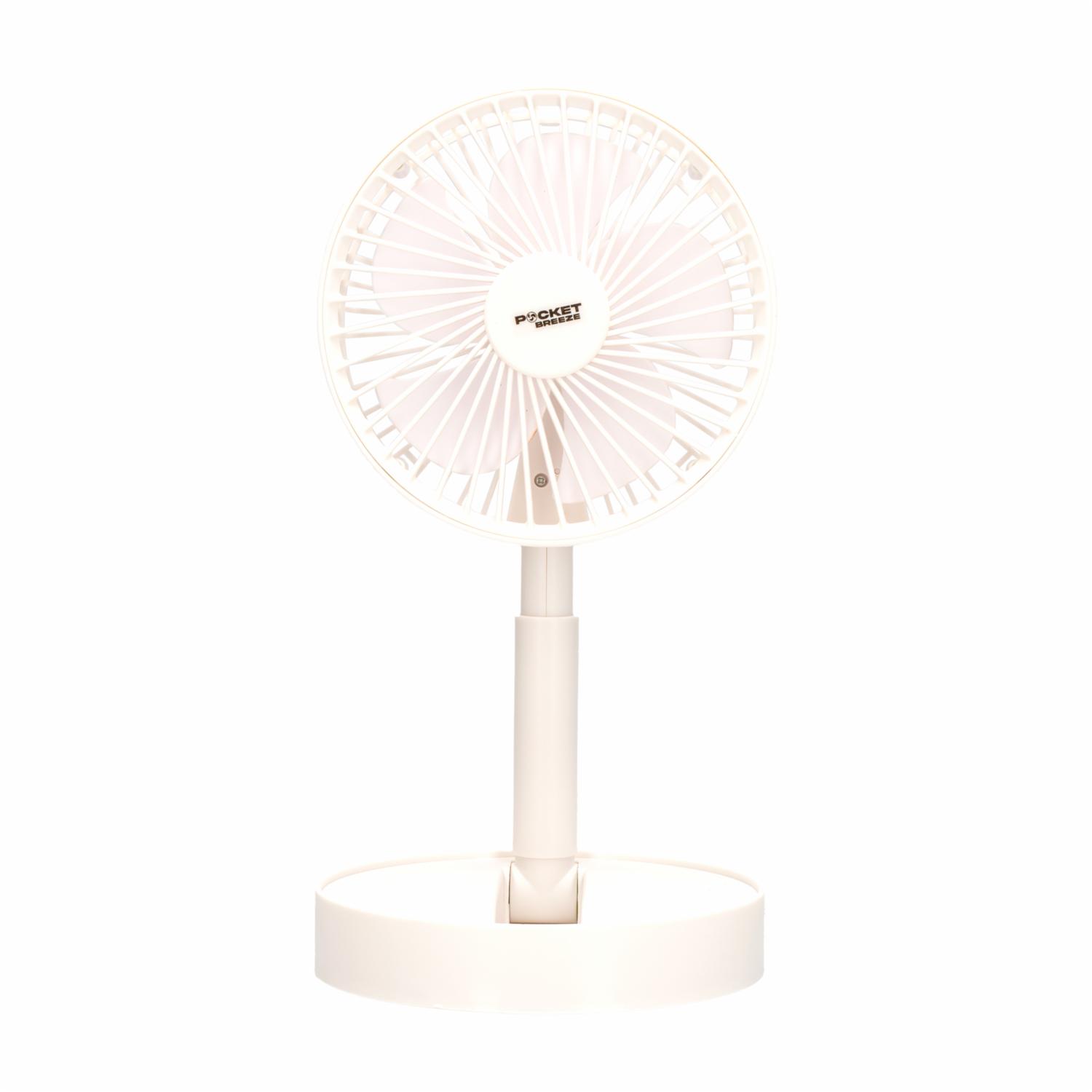 Ventilador Portátil Recargable Y Plegable PREMIER PBF04WH