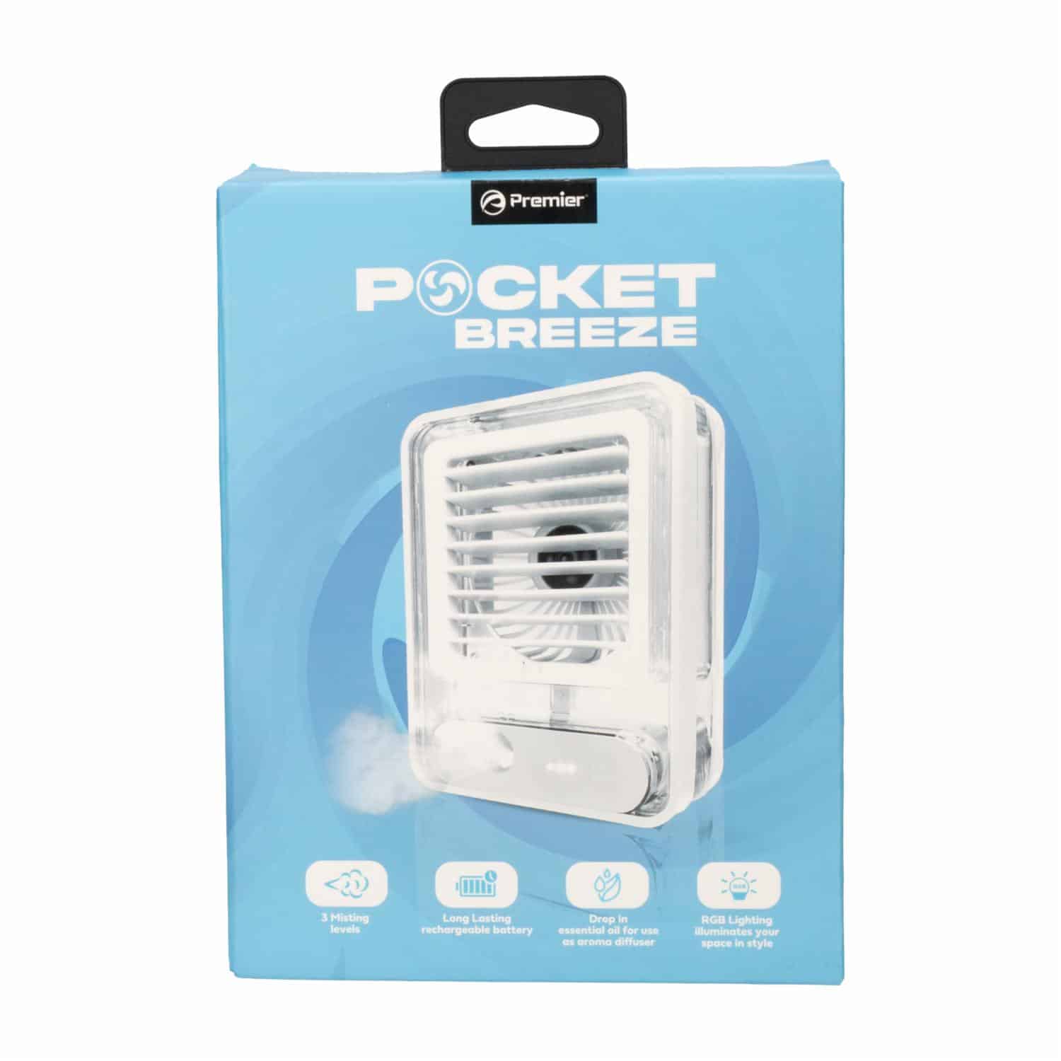 Ventilador De Escritorio Led Con Sensor PREMIER PBF06WH - Imagen 3
