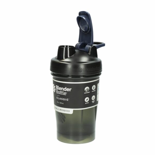 Tomatodo Classic Negra Con Bola Mezcladora BLENDER BOTTLE 600 Ml - Imagen 2
