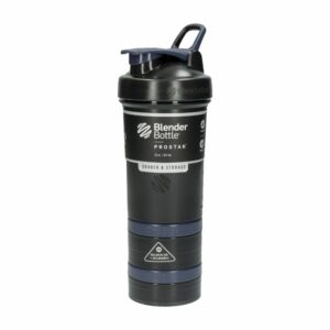 Tomatodo Prostack Negra Con Almacenador De Proteína BLENDER BOTTLE 651 Ml