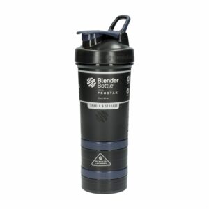 Tomatodo Prostack Negra Con Almacenador De Proteína BLENDER BOTTLE 651 Ml