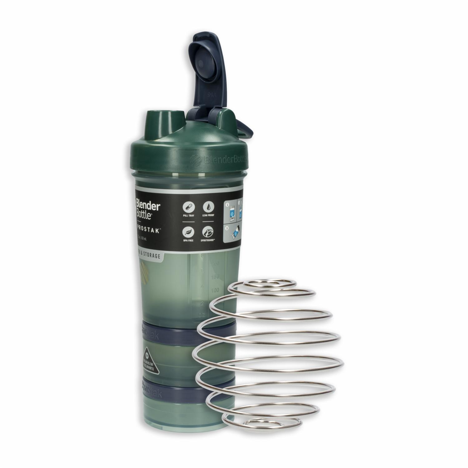 Tomatodo Prostack Verde Con Almacenador De Proteína BLENDER BOTTLE 651 Ml - Imagen 2