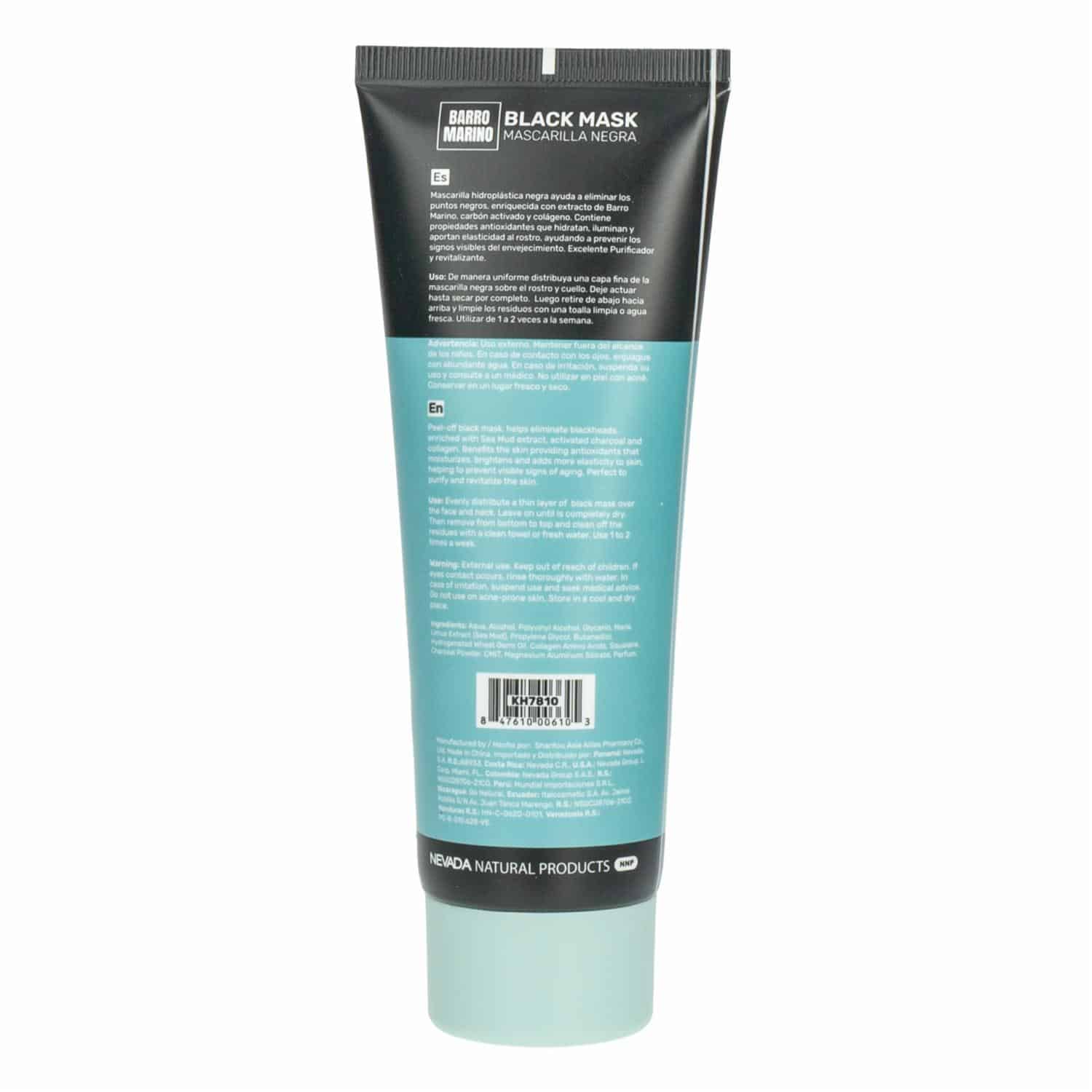 Mascarilla Facial De Black Mask Barro Marino NEVADA 120 G - Imagen 2