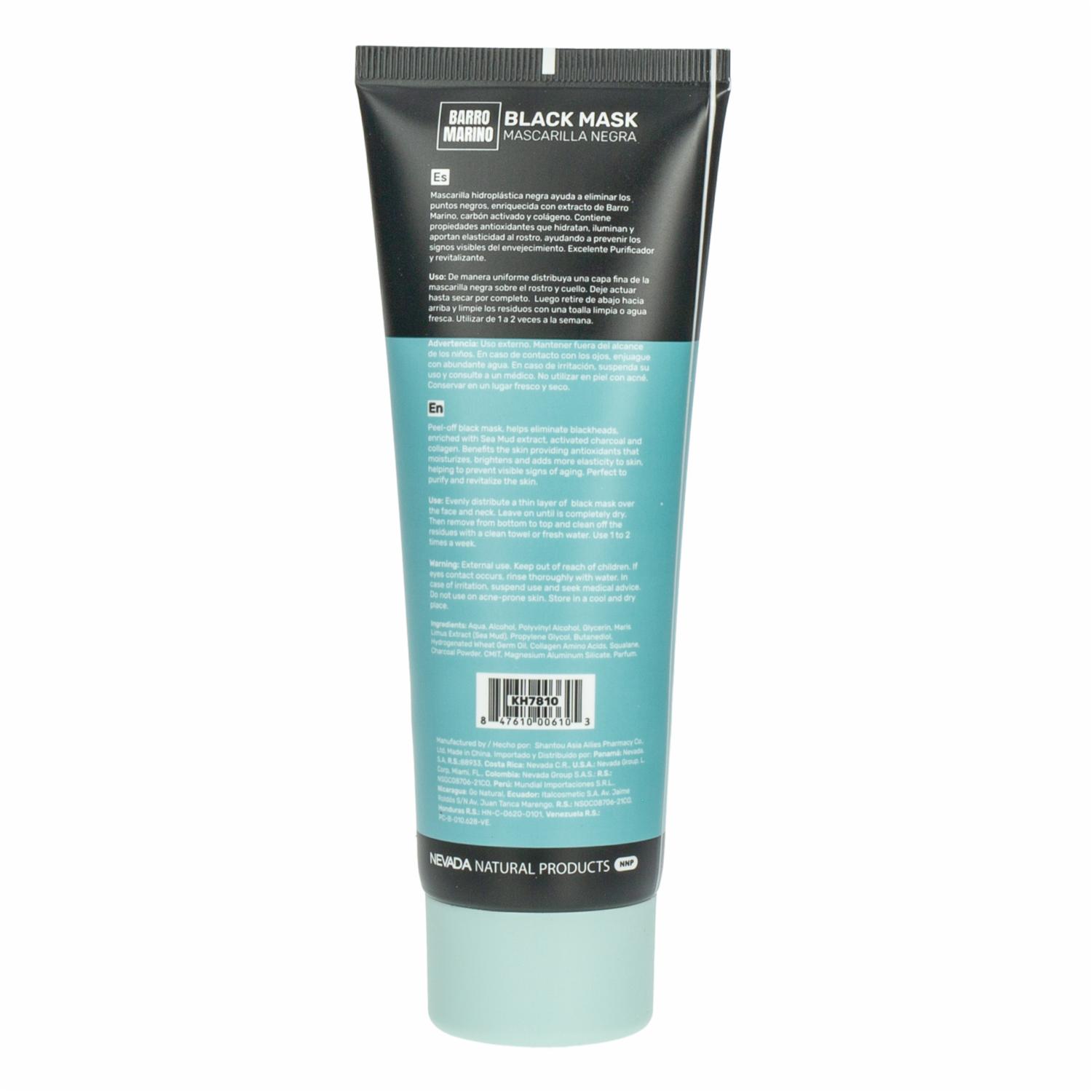 Mascarilla Facial De Black Mask Barro Marino NEVADA 120 G