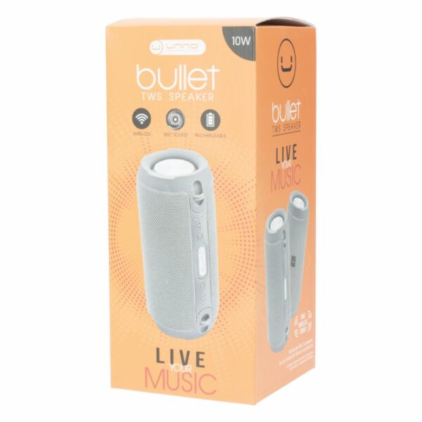 Parlante Bullet TWS SP9213 UNNO TEKNO Gris - Imagen 4