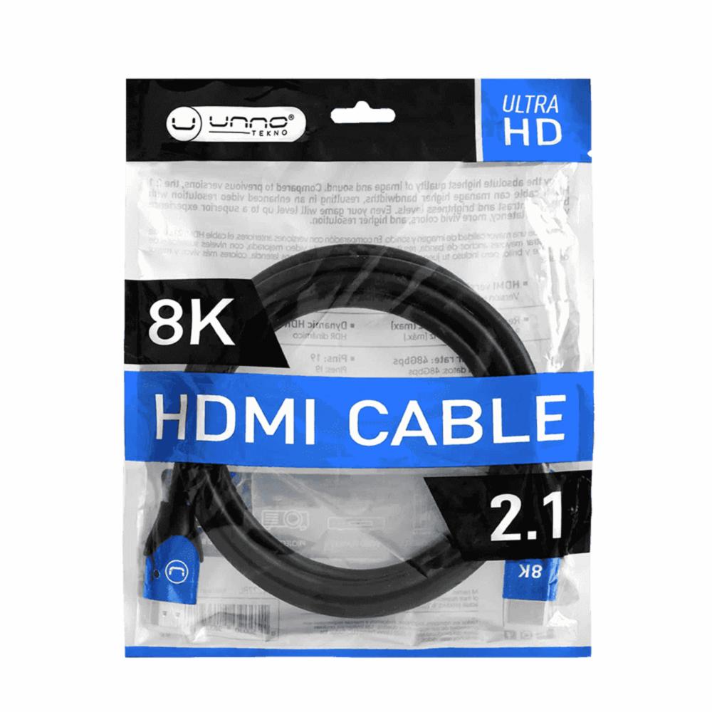 Cable HDMI 4K CB4226BL UNNO TEKNO 1.8 M / 6 FT - Imagen 3