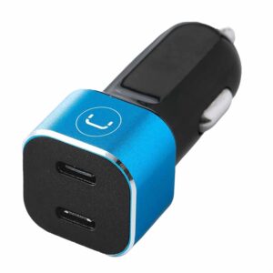 Cargador Para Auto 2 Puertos USB Tipo C UNNO TEKNO 40 W