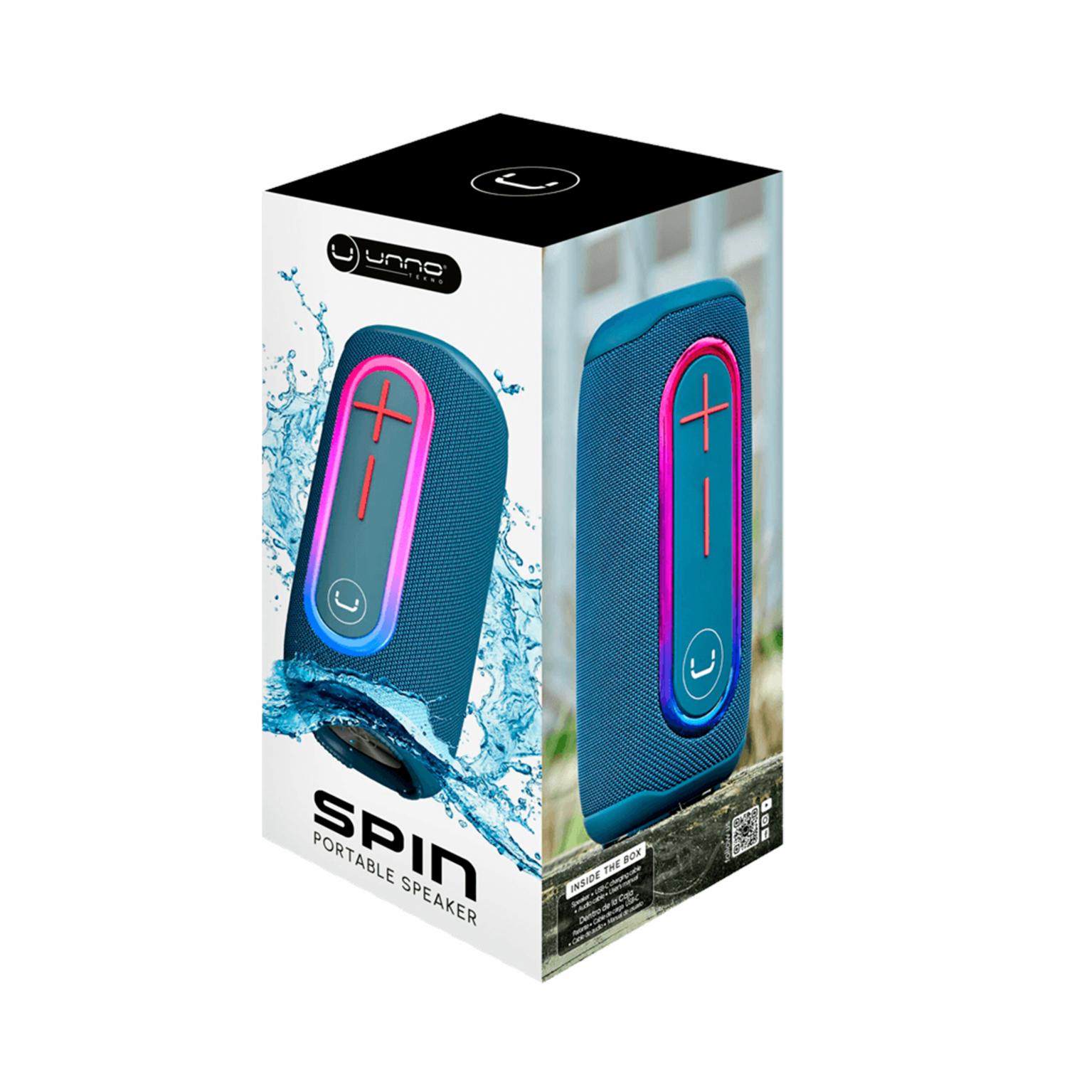 Parlante Spin TWS SP9215 UNNO TEKNO Negro