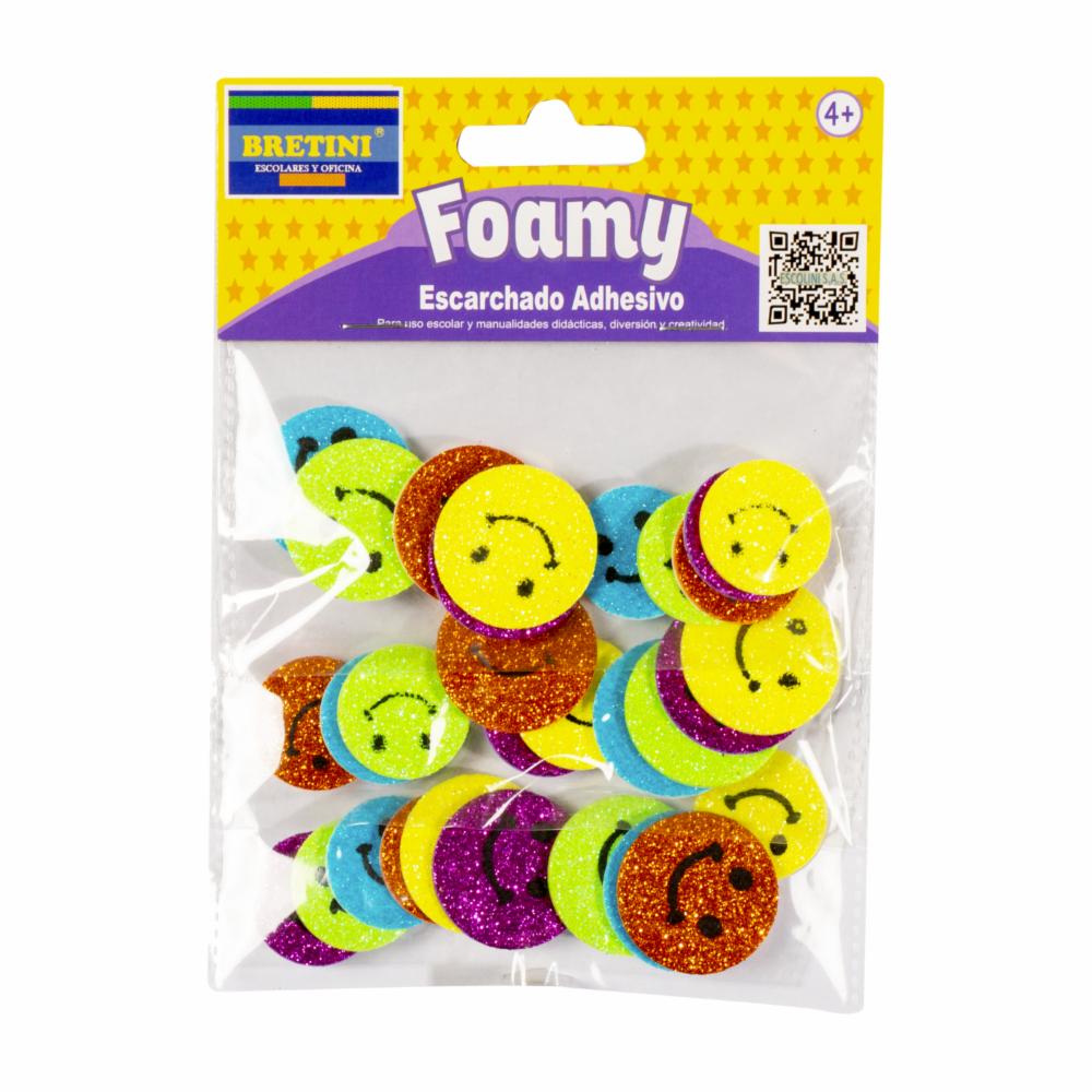 Foamy Figuras De Caras BRETINI X24 Uds Megamaxi