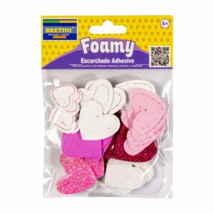 Figuras De Foamy Corazones BRETINI 16 G