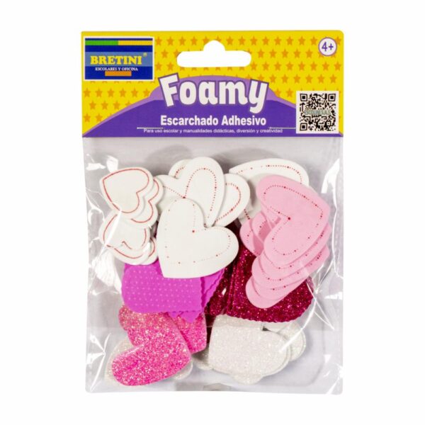 Figuras De Foamy Corazones BRETINI 16 G