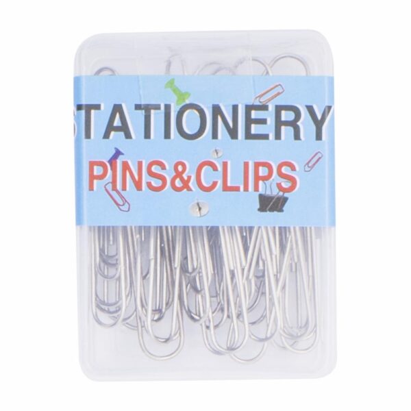 Clips Metálicos 50 Mm Plateados ESCOLINI 1x30 Uds