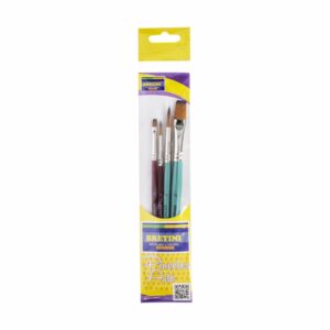 Set De Pinceles N.4 N. 6 N 10 N.16 BRETINI 1x4 Uds