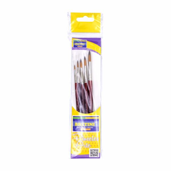 Set De Pinceles 2,5,7,8 Y 11 BRETINI 1X5 Uds