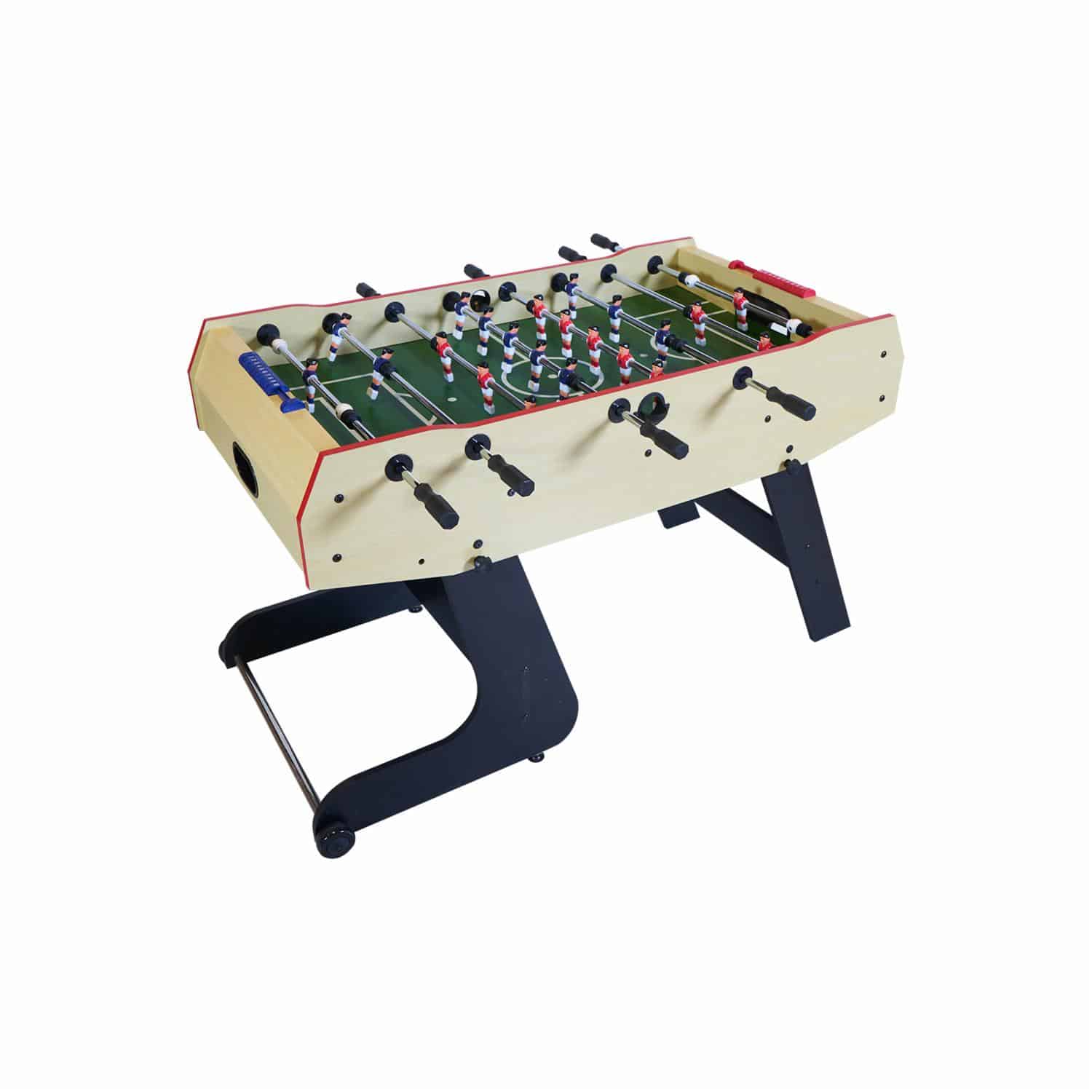 Futbolín 5" 136.5x71.5x87 Cms Con 2 Pelotas EULAND 136.5 X 71.5 X 87 CmS - Imagen 2