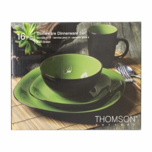 Vajilla 16 Piezas THOMSON POTTERY Bali Green