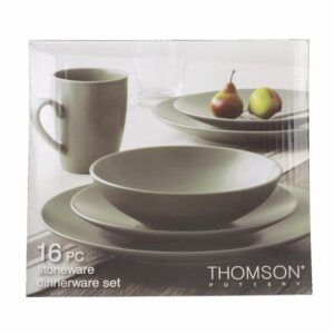 Vajilla 16 Piezas  Redonda THOMSON POTTERY Mono Slate