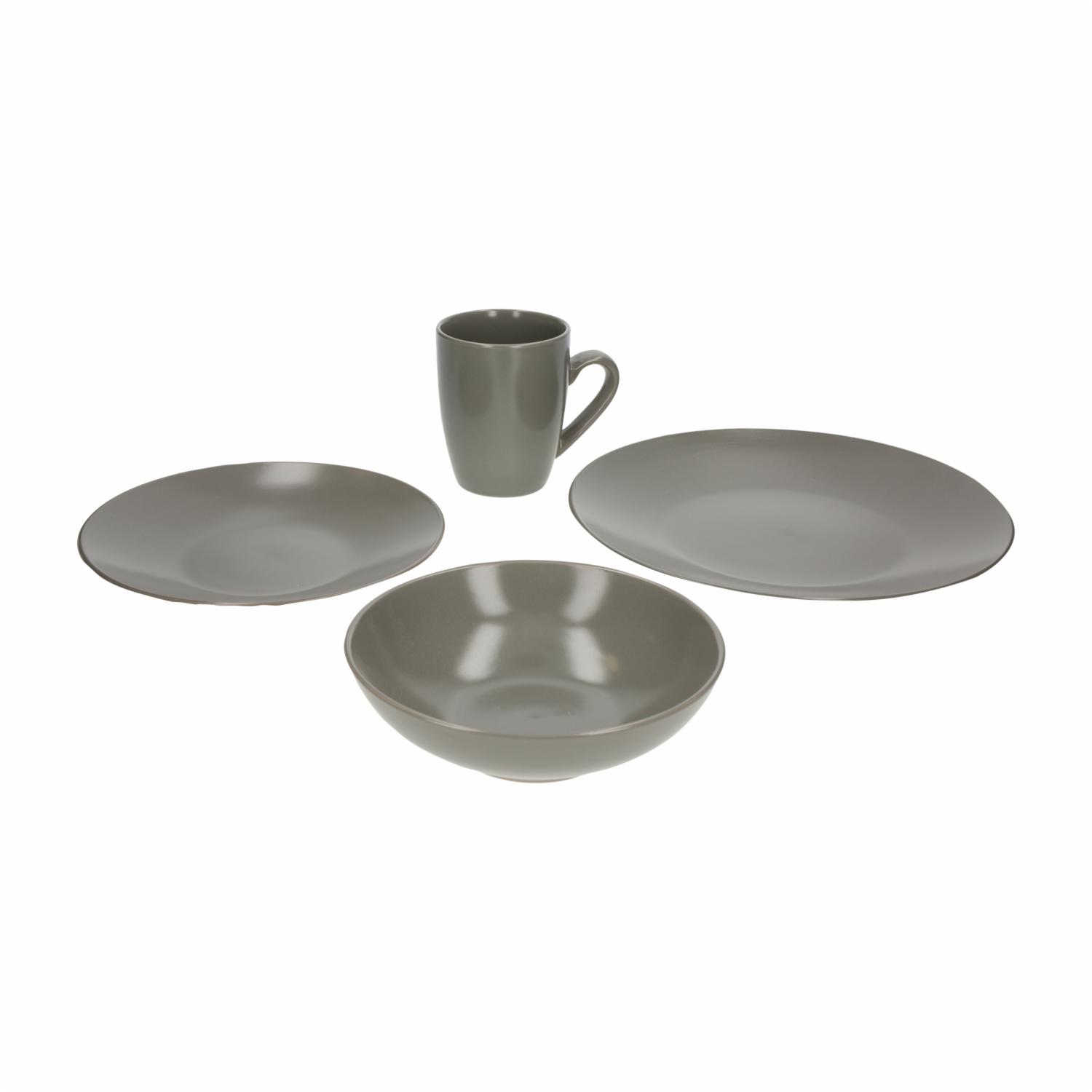 Vajilla 16 Piezas Redonda THOMSON POTTERY Mono Slate - Imagen 2