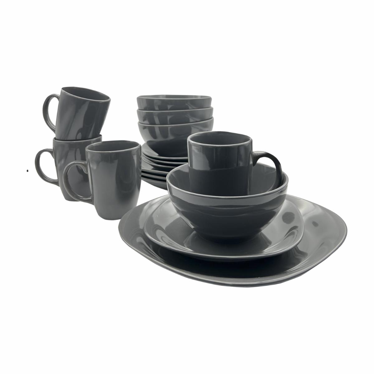 Vajilla 16 Piezas THOMSON POTTERY Quadro Granite
