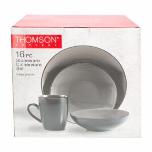 Vajilla 16 Piezas THOMSON POTTERY Indies Granite