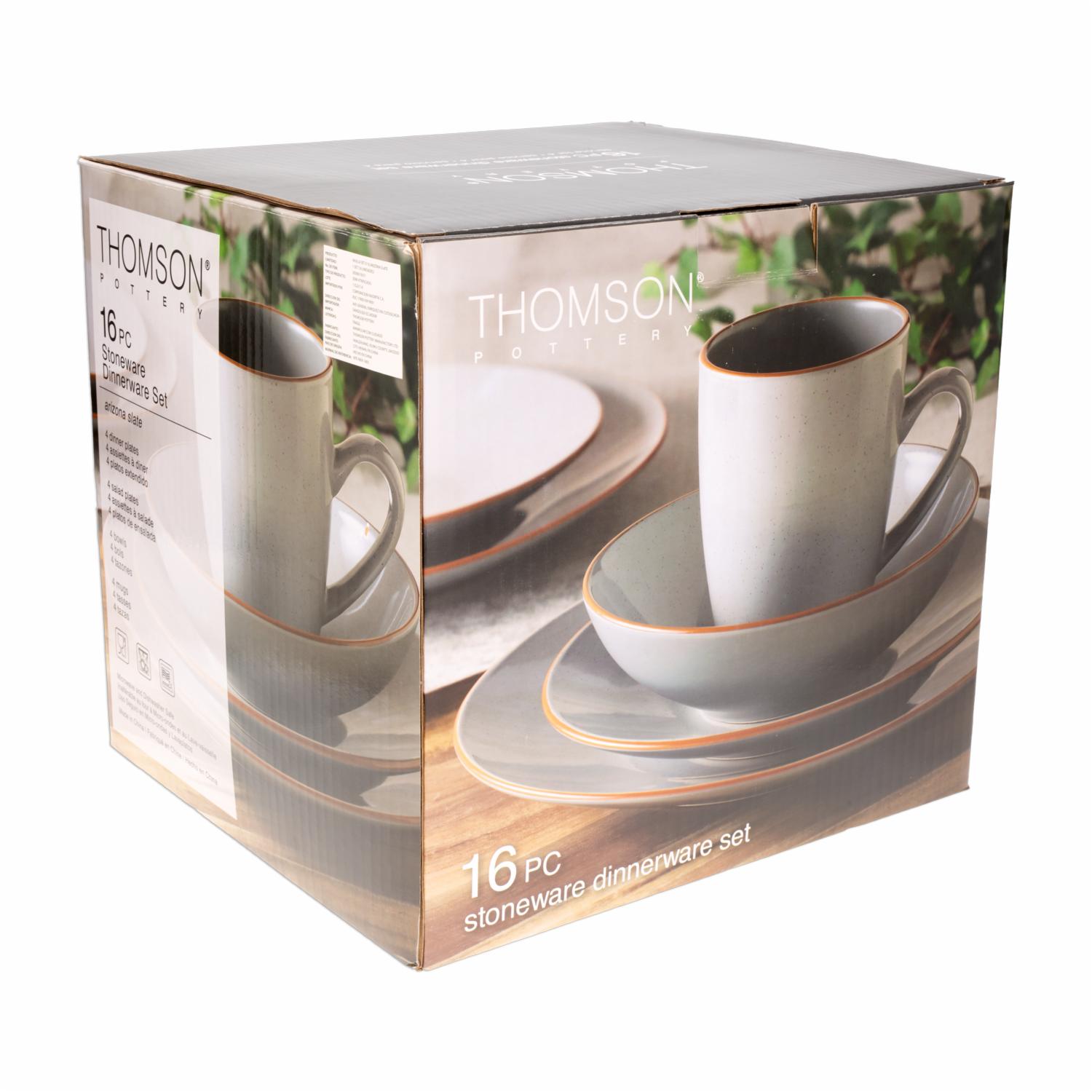 Vajilla 16 Piezas THOMSON POTTERY Arizona Slate - Imagen 2