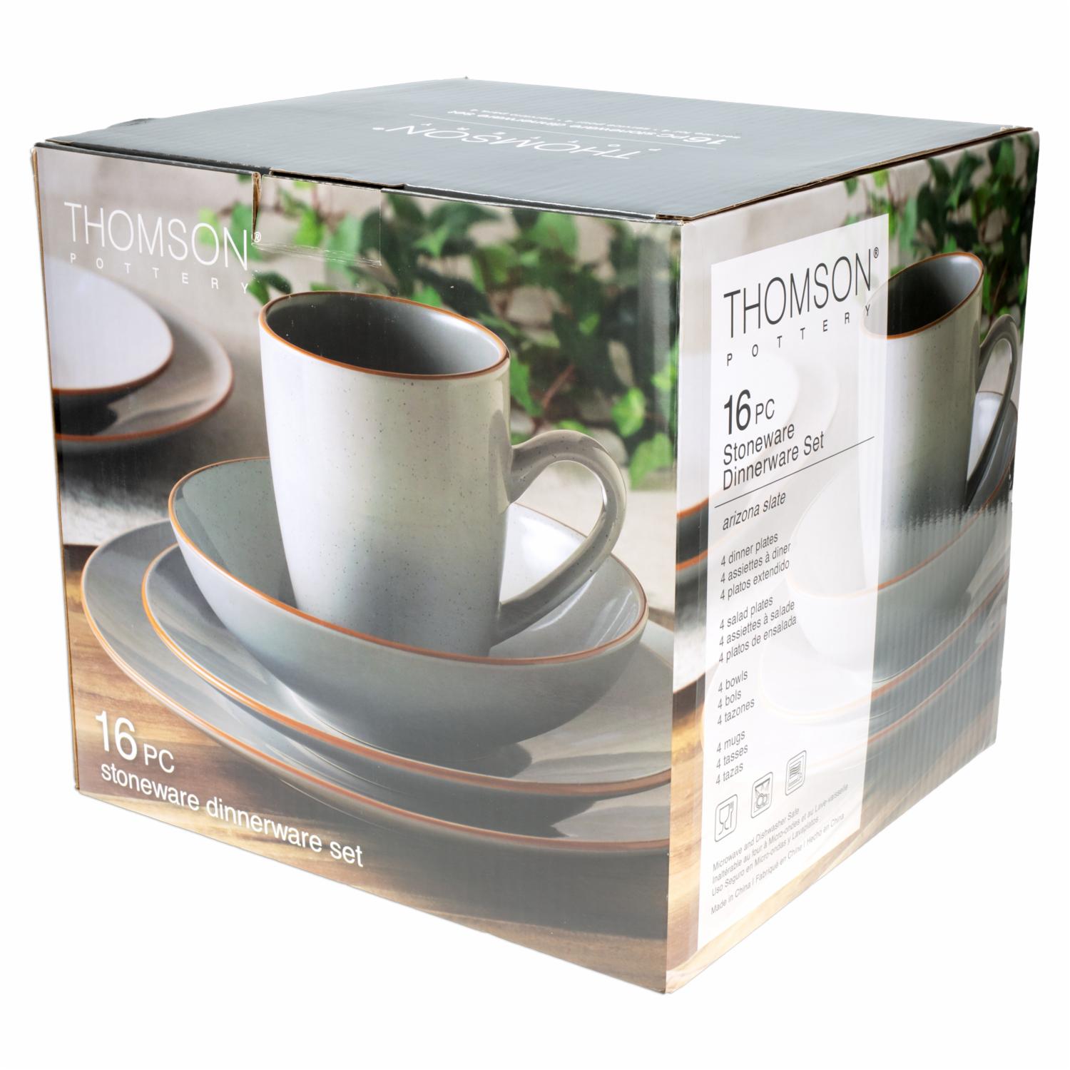 Vajilla 16 Piezas THOMSON POTTERY Arizona Slate - Imagen 3