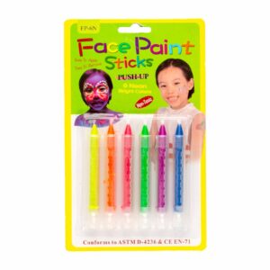 Lápiz Maquillaje Neón IMPORTADORA CUMPLEAÑOS 6 Colores