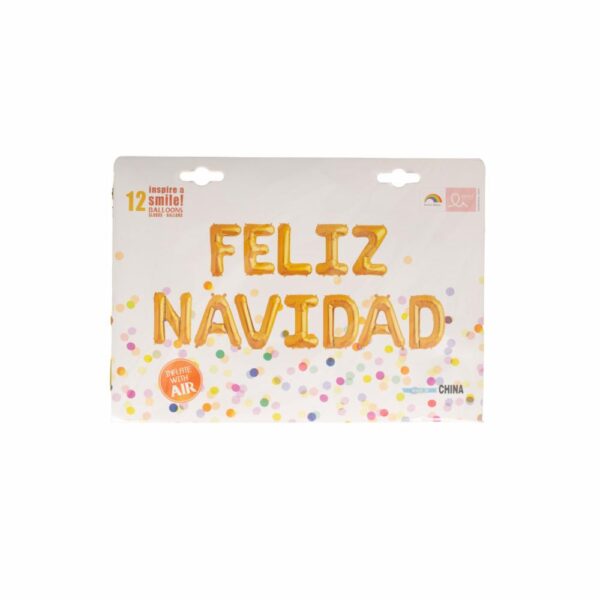 Letrero Aluminio Feliz Navidad IMPORTADORA CUMPLEAÑOS unidad