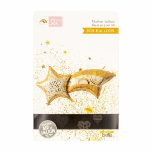 Globo De Aluminio Año Nuevo IMPORTADORA CUMPLEAÑOS Unidad