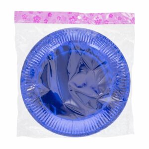 Platos Desechables Color Azul 23 Cm IMPORTADORA CUMPLEAÑOS X 10 Uds
