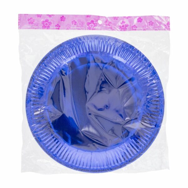 Platos Desechables Color Azul 23 Cm IMPORTADORA CUMPLEAÑOS X 10 Uds