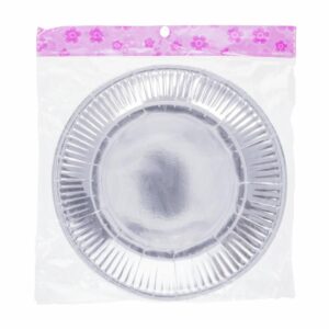 Platos Desechables Color Plateado 18 Cm IMPOR.CUMPLEAÑOS X 10 Uds