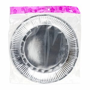 Plato Plateado IMPOR.CUMPLEANOS X 10 Uds