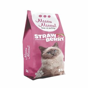 Arena Para Gatos Fragancia Strawberry MICCU 4.25 Kg