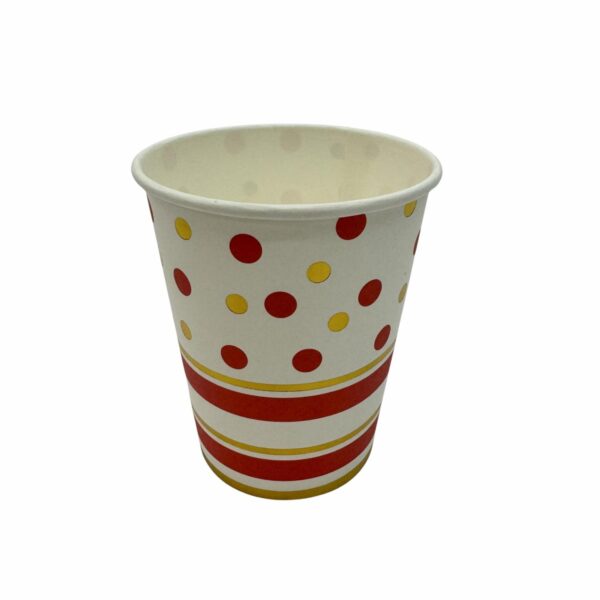 Vaso Puntos Rojo 7Oz IMPOR.CUMPLEAÑOS X10 Unidades - Imagen 2