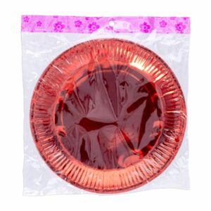 Platos Desechables Rojos Para Cumpleaños X 10 Unidades IMPOR.CUMPLEANOS 18 Cm