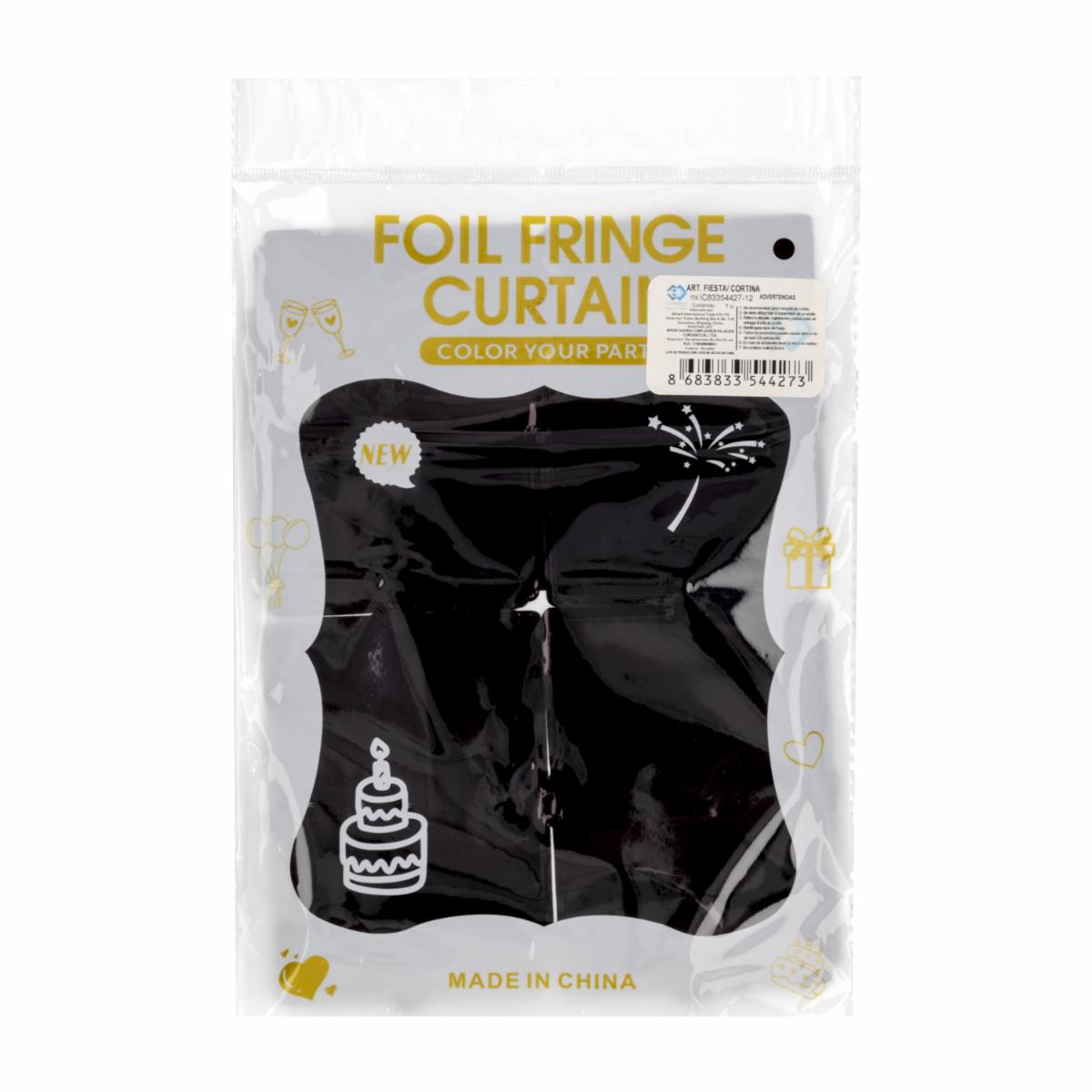 Cortina Panel Negra IMPORTADORA CUMPLEAÑOS Unidad - Imagen 2